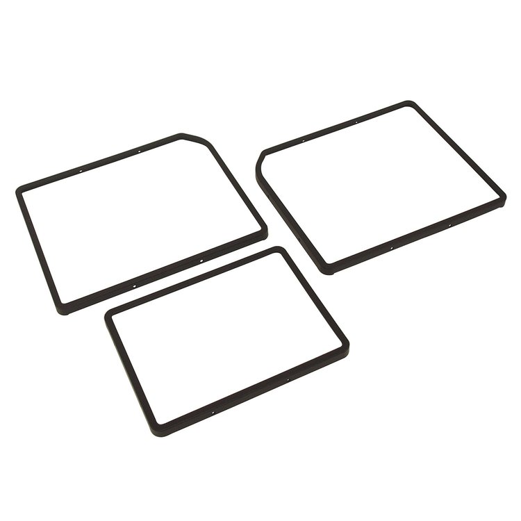 468128 Rear Compartment Unit Door Frames, 1968-1968 Chevy Corvette, Tobacco 3 Piece