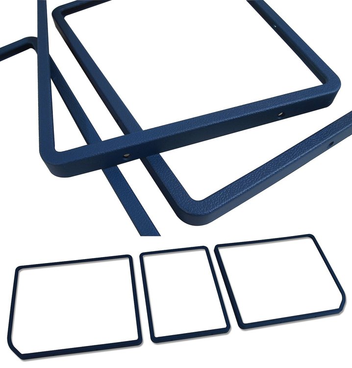 468132 Rear Compartment Unit Door Frames, 1968-1968 Chevy Corvette, Dark Blue 3 Piece