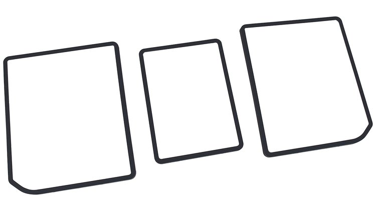 468148 Rear Compartment Unit Door Frames, 1978-1979 Chevy Corvette, Dark Blue 3 Piece