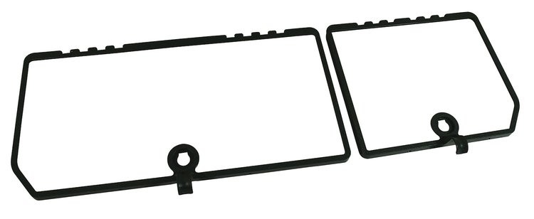 468314 Rear Compartment Unit Door Frames, 1979-1979 Chevy Corvette, Green 2 Piece