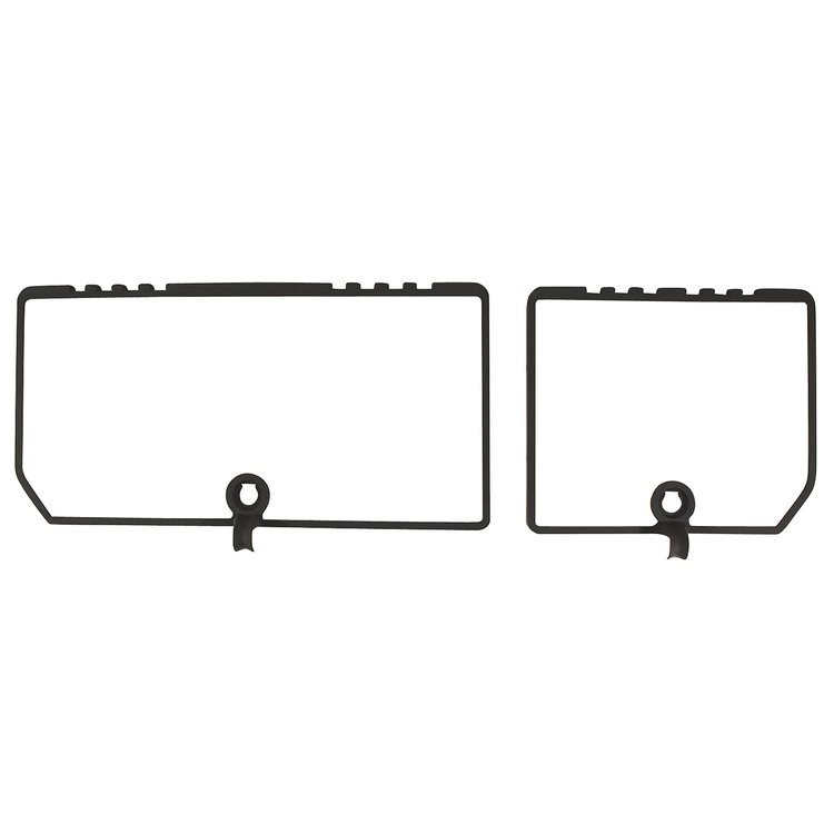 468321 Rear Compartment Unit Door Frames, 1982-1982 Chevy Corvette, Charcoal 2 Piece