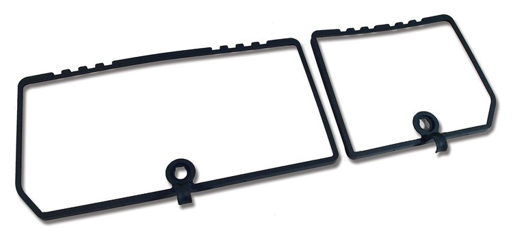 468346 Rear Compartment Unit Door Frames, 1982-1982 Chevy Corvette, Dark Blue 2 Piece