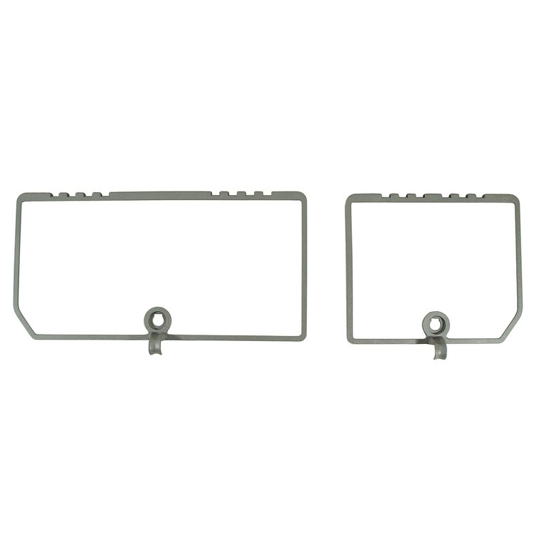 468359 Rear Compartment Unit Door Frames, 1982-1982 Chevy Corvette, Silvergreen 2 Piece