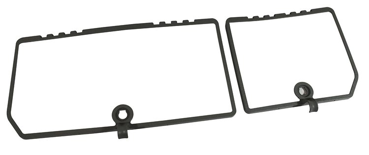 468366 Rear Compartment Unit Door Frames, 1979-1980 Chevy Corvette, Oyster 2 Piece