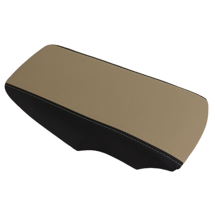 46894 Console Lid, 2005-2013 Chevy Corvette, Ebony/Cashmere 2-Tone Leather