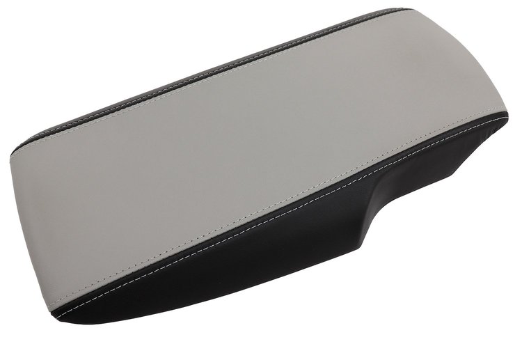 46896 Console Lid, 2005-2013 Chevy Corvette, Ebony/Titanium 2-Tone Leather