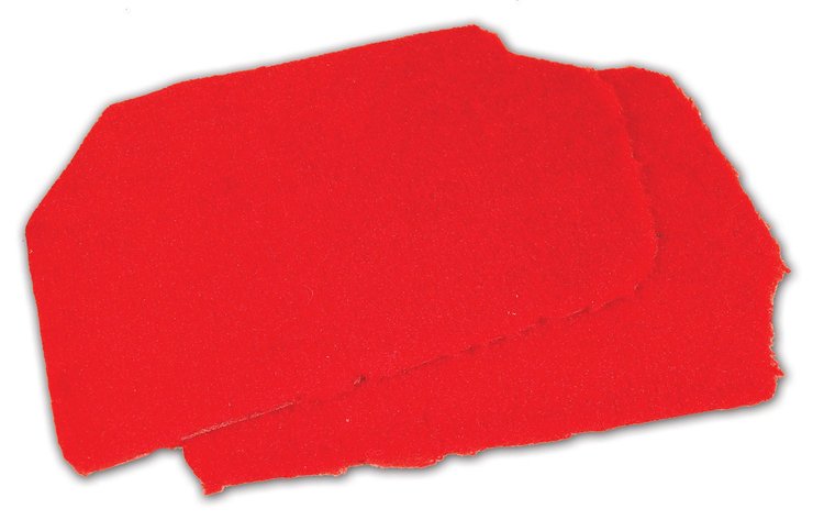 471685 FRONT SPEAKER COVER CARPETS, 1993-1993 Chevy Corvette, RED PILE