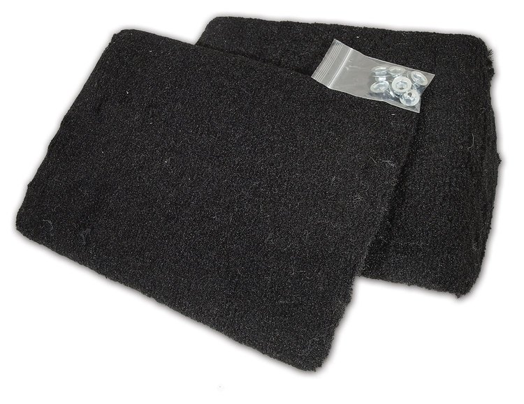 471720 FRONT SPEAKER COVER ASSYS, 1990-1993 Chevy Corvette, Black, PILE