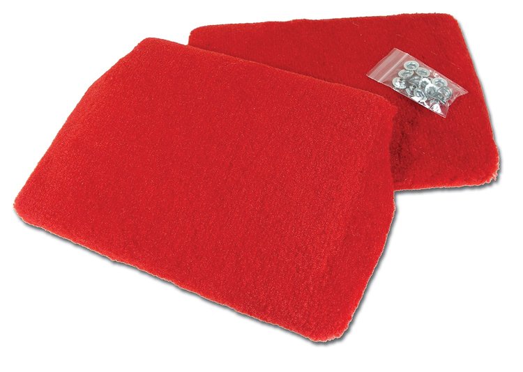 471785 FRONT SPEAKER COVER ASSYS, 1993-1993 Chevy Corvette, RED PILE