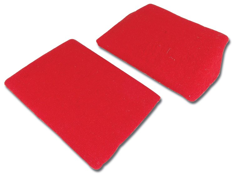 471985 Front Speaker Cover Carpet Assemblies, 1994-1996 Chevy Corvette, Red Tru-Vet Carpet
