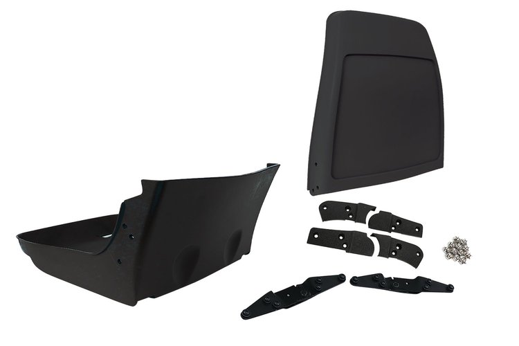477821 Reproduction Seat Frame & Hinge Kit, 1982-1982 Chevy Corvette, Charcoal