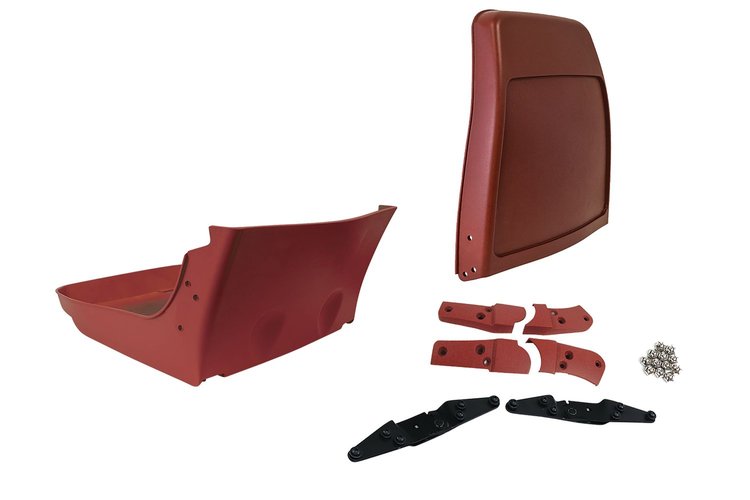 477824 Reproduction Seat Frame & Hinge Kit, 1979-1981 Chevy Corvette, Red