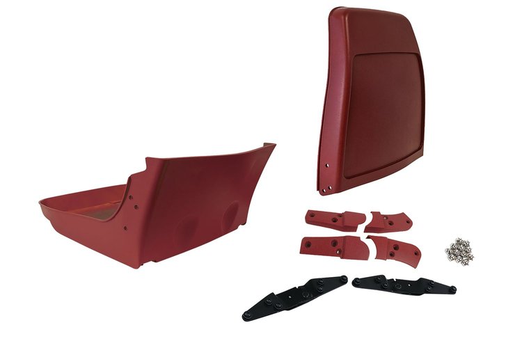 477826 Reproduction Seat Frame & Hinge Kit, 1982-1982 Chevy Corvette, Red
