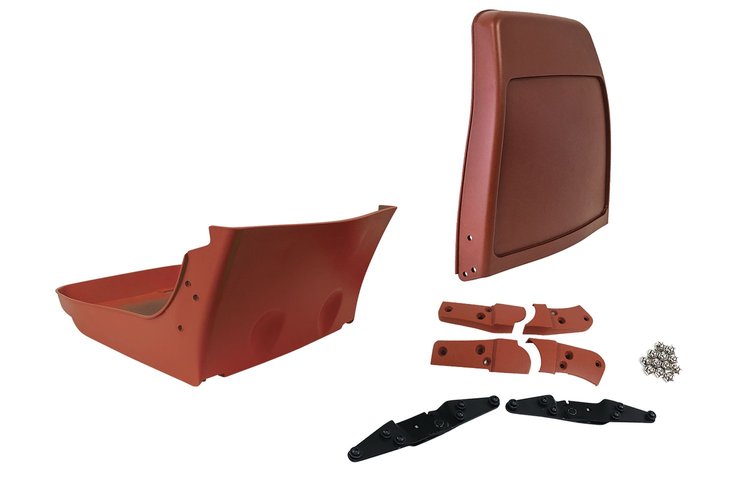 477839 Reproduction Seat Frame & Hinge Kit, 1981-1981 Chevy Corvette, Cinnabar