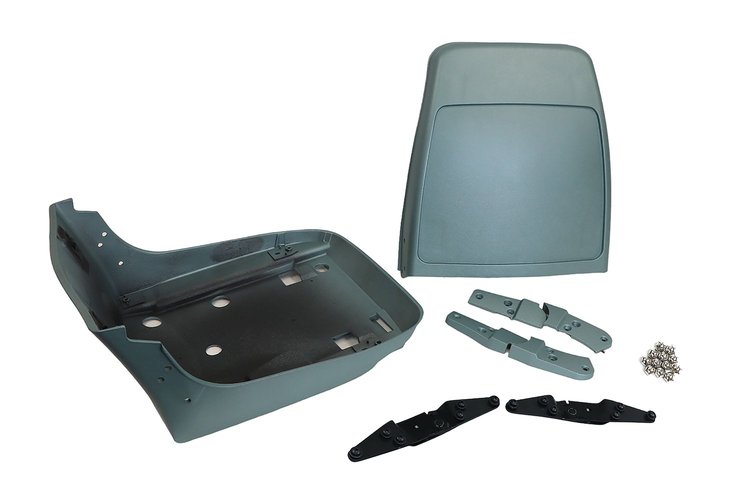 477859 Reproduction Seat Frame & Hinge Kit, 1982-1982 Chevy Corvette, Silvergreen