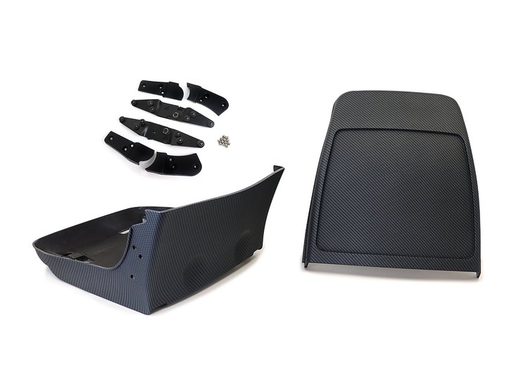 4778CM Hydro Carbon Seat Frame & Hinge Car Set, 1978-1982 Chevy Corvette, Matte