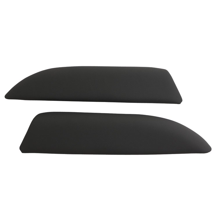 479692 Leather Armrest Pads, 2013-2013 Chevy Corvette, Dark Titanium Gray