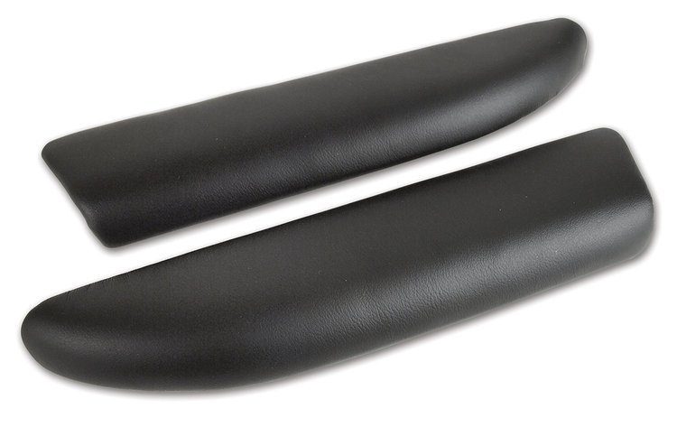 479695 Leather Armrest Pads, 2005-2013 Chevy Corvette, Ebony
