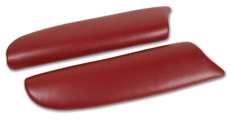 479889 Leather Armrest Pads, 1997-1999 Chevy Corvette, Red