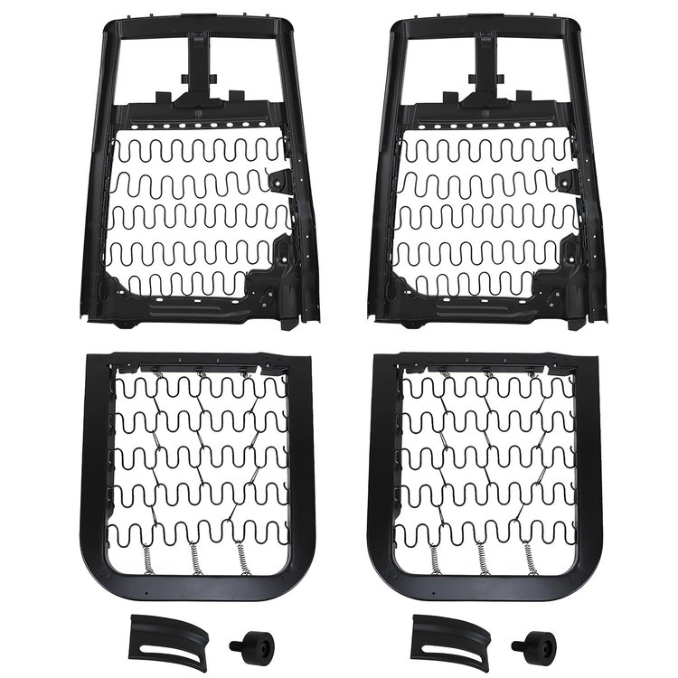 48069 Seat Frame, 1968-1969 Chevy Corvette, Set W/Headrest Bracket 68 Late
