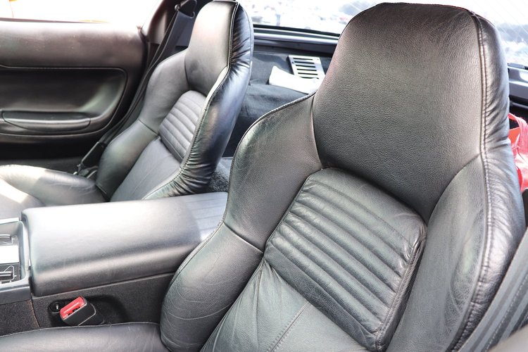 481820 Driver Leather Seat Covers, 1994-1996 Chevy Corvette, Black, Standard