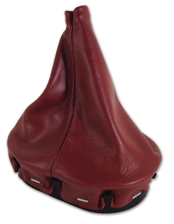 486889 Shift Boot W/Retainer, 1997-1999 Chevy Corvette, Red, 6 Speed transmission