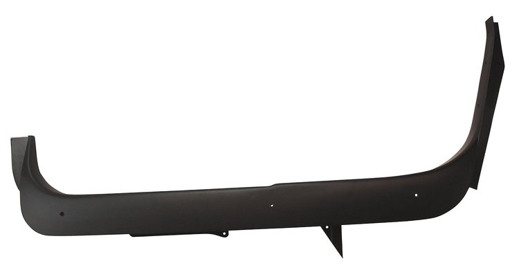 491720 Door Sill, 1986-1987 Chevy Corvette, Black, Left/Driver Convertible