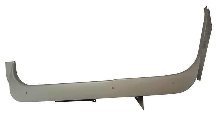 491769 Door Sill, 1986-1987 Chevy Corvette, Gray Left/Driver Convertible