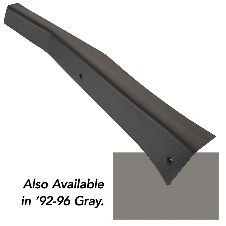 492084 Door Sill Extension, 1992-1996 Chevy Corvette, Gray Right/Passenger