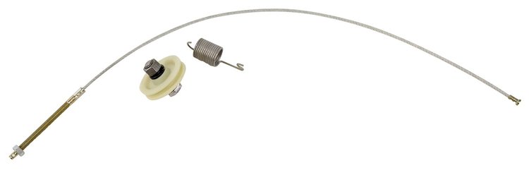 51024 Front Park Brake Cable Kit, 1967-1982 Chevy Corvette, Stainless Steel