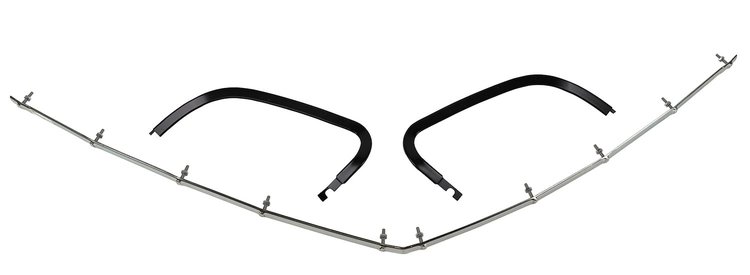 52102 Front Bumper Cover Retainer Set, 1973-1974 Chevy Corvette, 3 Piece
