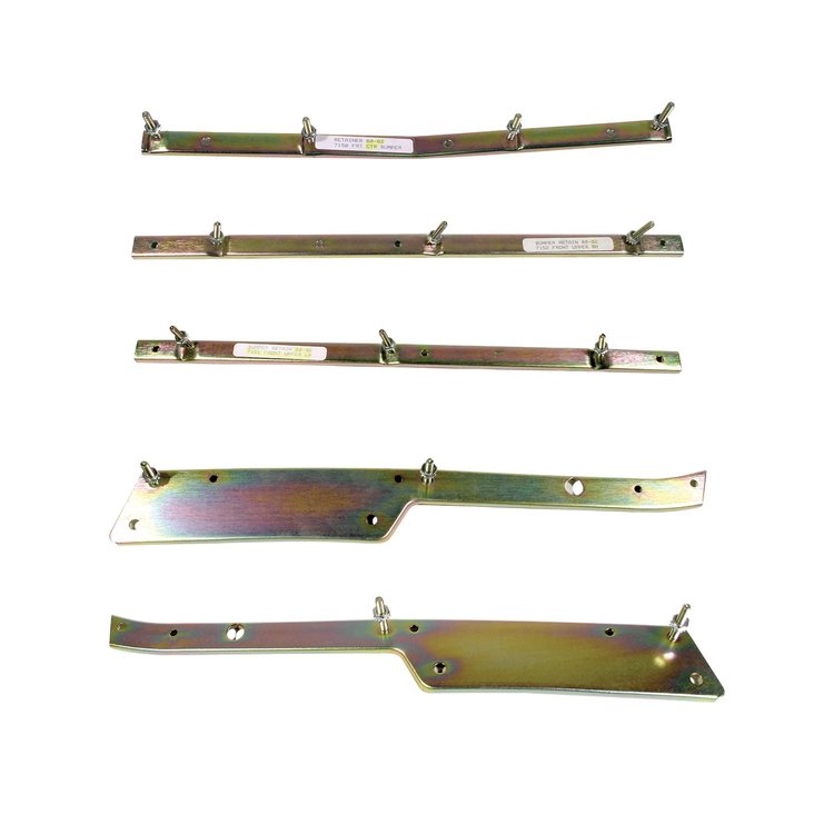 52104 Front Bumper Cover Retainer Set, 1980-1982 Chevy Corvette, 5 Piece