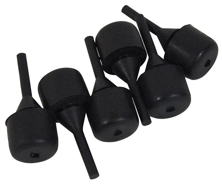 52246 Rear Hatch Window Bumpers, 1984-1996 Chevy Corvette, 6pc Set