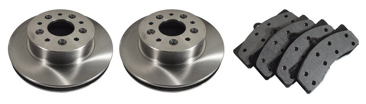52296 Front Brake Rotors & Pads Kit, 1965-1982 Chevy Corvette