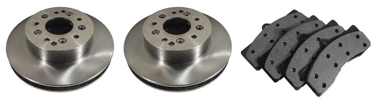 52297 Rear Brake Rotors & Pads Kit, 1965-1982 Chevy Corvette