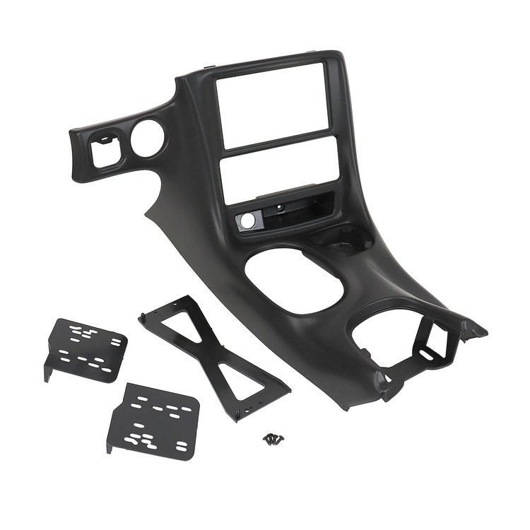 71635 Double DIN Conversion Console Bezel W/Mounting Brackets, 1997-2004 Chevy Corvette