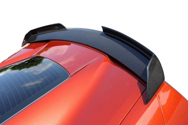 72999 HYDRO CARBON STAGE 2 WICKER BILL SPOILER w/WINGLETS, 2014-2019 Chevy Corvette, GLOSS FINISH
