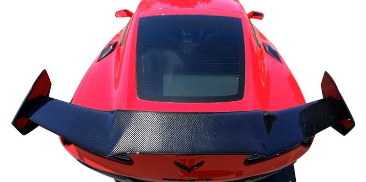 73009 HYDRO CARBON FIBER ZR1 STYLE REAR WING, 2014-2019 Chevy Corvette, FITS GRAND SPORT & Z06