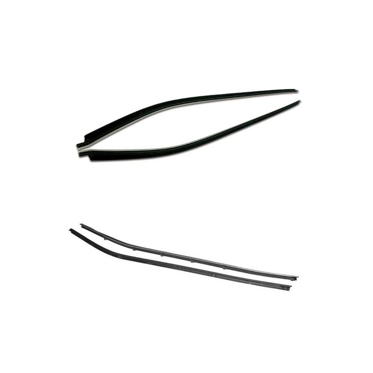 73219 Inner & Outer Door Window Felt/Seal Set, 1969-1982 Chevy Corvette, Coupe 4pc