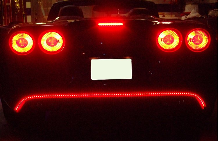 73302 Red Lower Brake Led Lighting, 2005-2013 Chevy Corvette