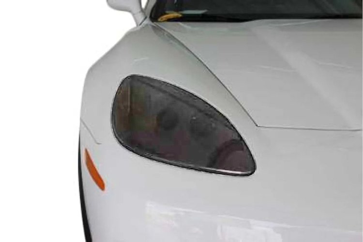 74703 Grand Sport/Z06/ZR1 Headlight & Fog Light Cover Protection Kit, 2005-2013 Chevy Corvette, Medium Smoke