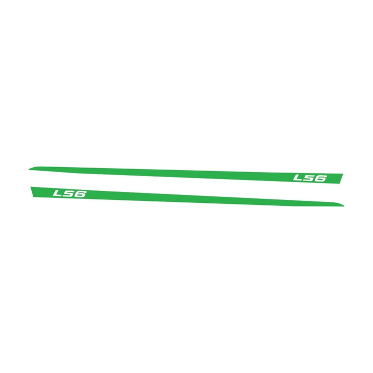 75631 Hood Stripe Decals, 1997-2004 Chevy Corvette, Gloss Lime Green, LS6 Script