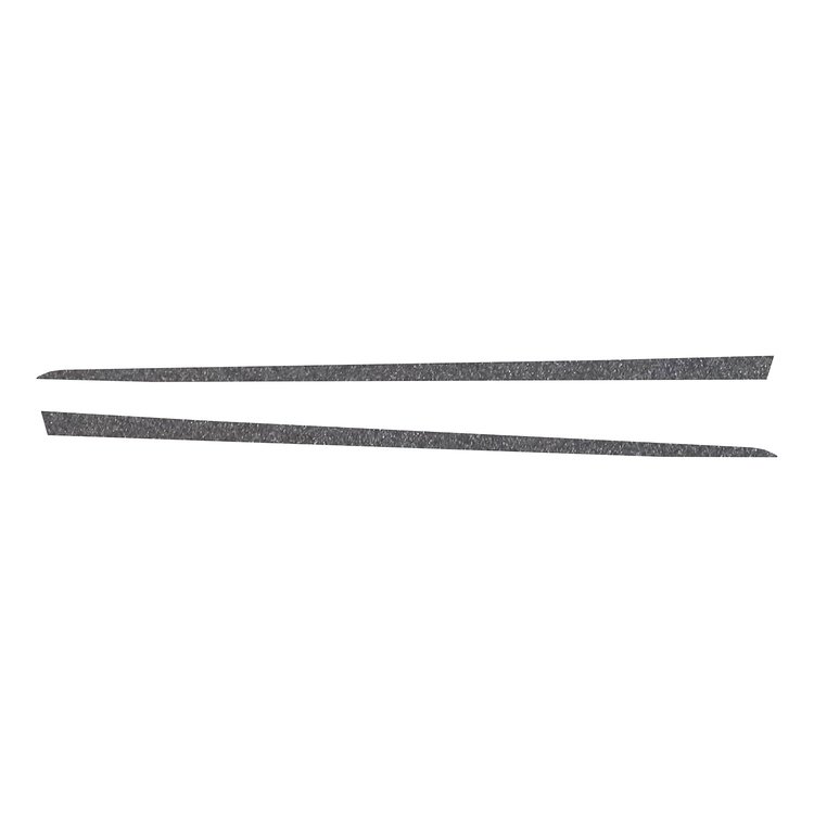 75635 Hood Stripe Decals, 1997-2004 Chevy Corvette, Gloss Metallic Pearl Black, Solid Stripes