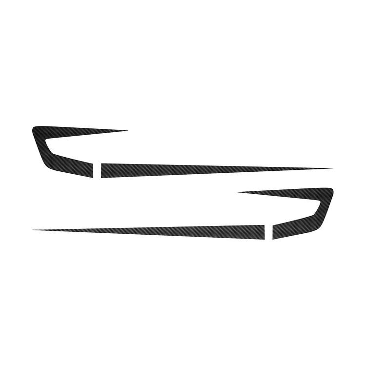 75655 Fender Cove Shadow Graphics Kit, 1997-2004 Chevy Corvette, Black Carbon Fiber
