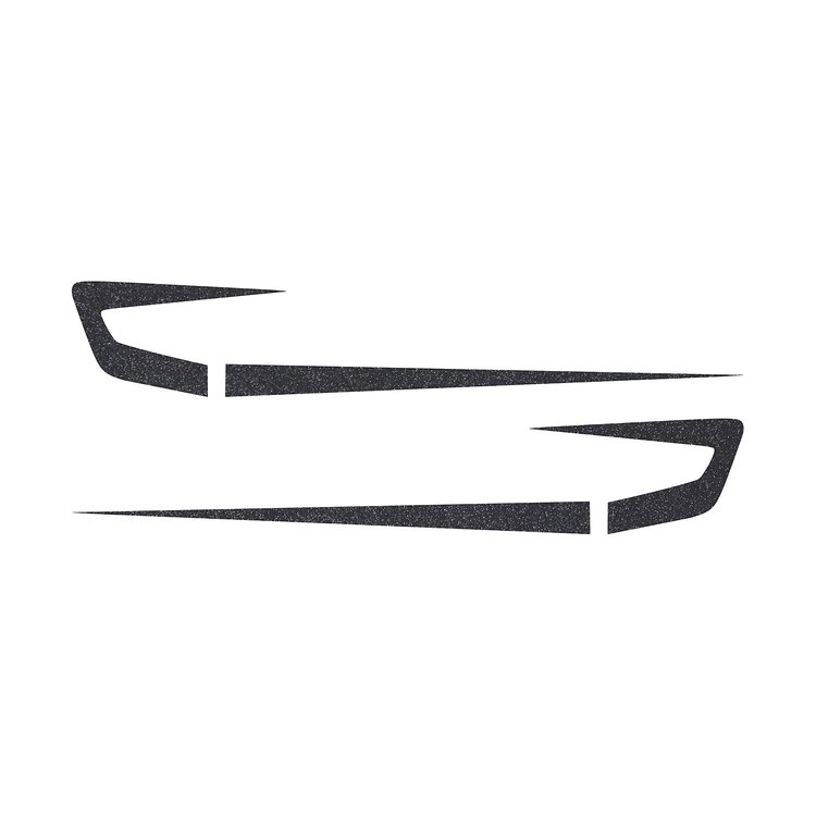 75656 Fender Cove Shadow Graphics Kit, 1997-2004 Chevy Corvette, Gloss Carbon Flash Metallic