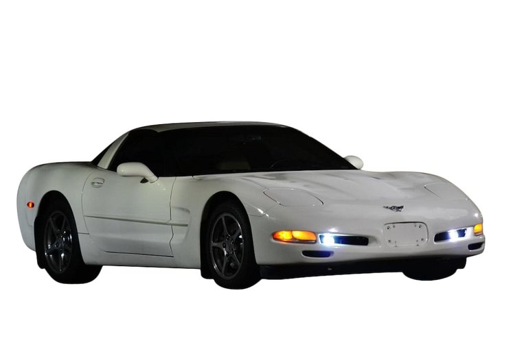 76169 HID FOG LIGHT CONVERSION KIT w/RELAY KIT, 1997-2004 Chevy Corvette, 6000K