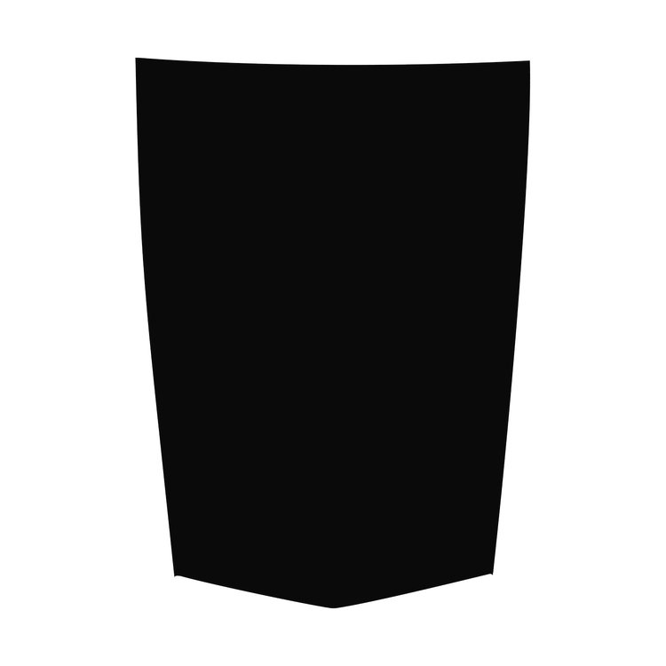 76901 STINGER STYLE HOOD STRIPE, 2014-2019 Chevy Corvette, GLOSS BLACK