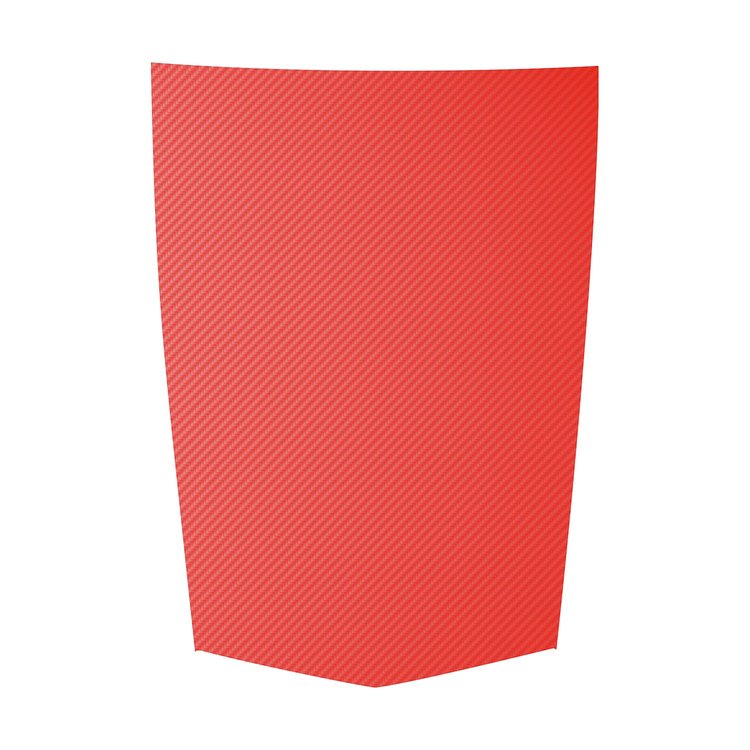 76912 STINGER STYLE HOOD STRIPE, 2014-2019 Chevy Corvette, RED CARBON FIBER