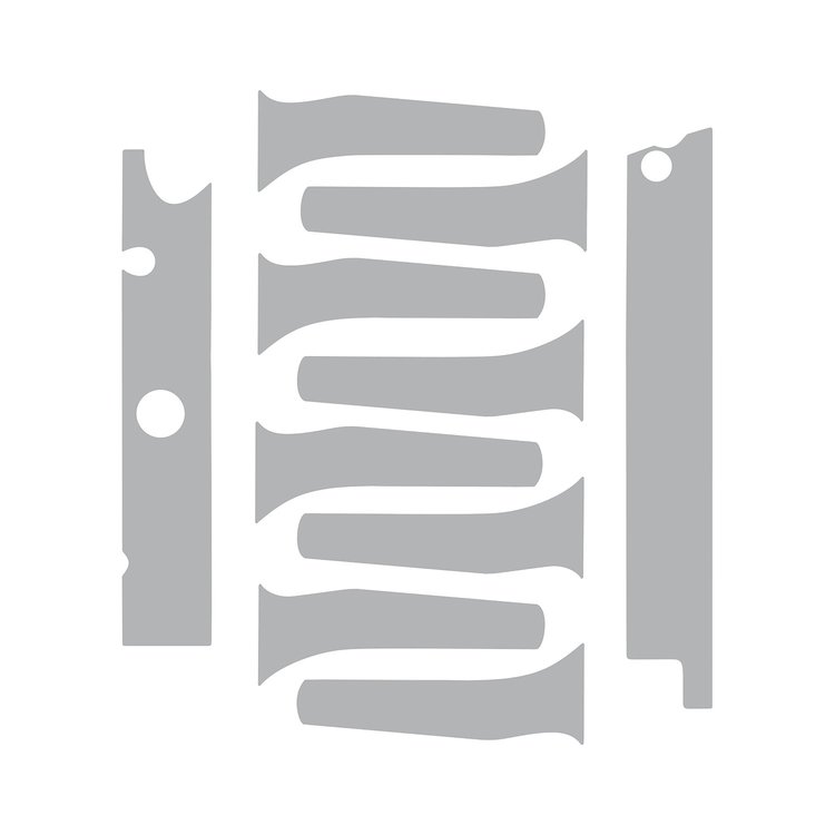 76949 Engine Decal Graphics, 2014-2019 Chevy Corvette, Gloss Gray