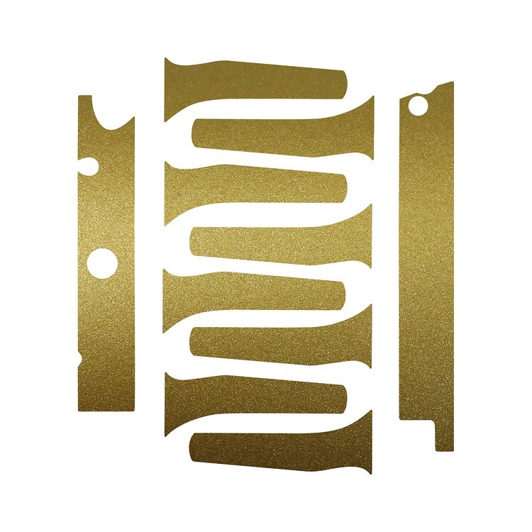 76957 Engine Decal Graphics, 2014-2019 Chevy Corvette, Gloss Metallic Gold